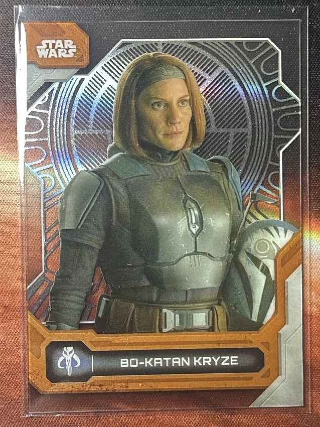 Bo-Katan Kryze Throne Room Base trading card from 2024 Topps 2024 Topps Star Wars High-Tek
