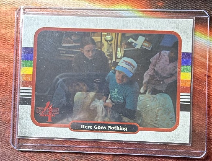 Here Goes Nothing Base trading card from 2023 Topps 2023 zerocool Stranger Things 4