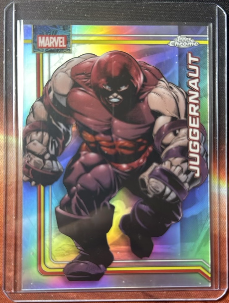 Juggernaut Refractor trading card from 2026 Topps 2026 Topps Chrome Marvel Comics