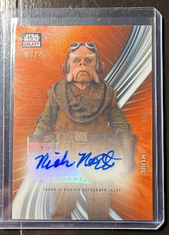 Nick Nolte — Kuiil ORANGE REFRACTOR trading card from 2025 Topps 2025 Topps Chrome Star Wars Galaxy