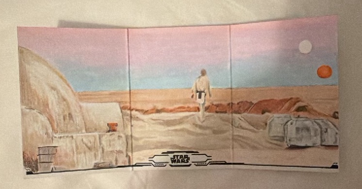 Matthew Maldonado Triptych trading card from 2025 Topps Star Wars Smugglers Outpost