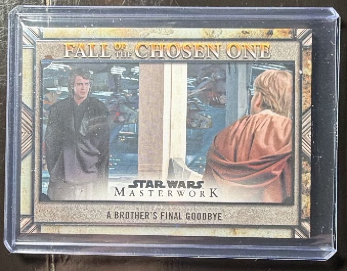 A Brother's Final Goodbye Base trading card from 2025 Topps Star Wars Masterwork