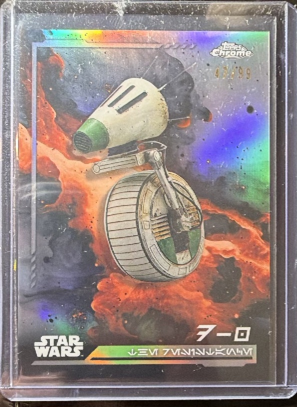 D-0 Aurebesh Variation trading card from 2024 Topps 2024 Topps Chrome Star Wars