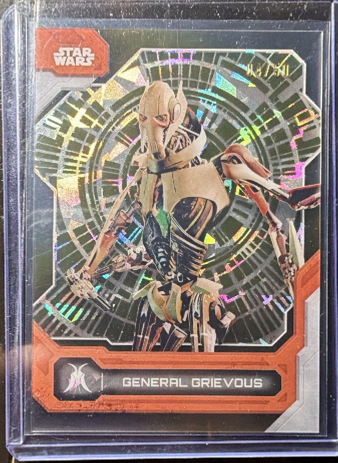 General Grievous Laser Gold Rainbow Foil trading card from 2024 Topps 2024 Topps Star Wars High-Tek