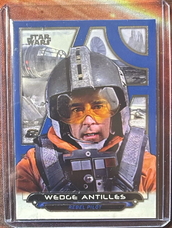 Wedge Antilles Blue trading card from 2017 Topps 2017 Topps Star Wars Galactic Files Reborn