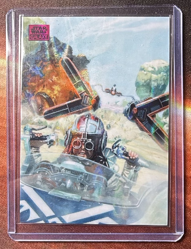 Podracing MAGENTA LAVA REFRACTOR trading card from 2025 Topps 2025 Topps Chrome Star Wars Galaxy
