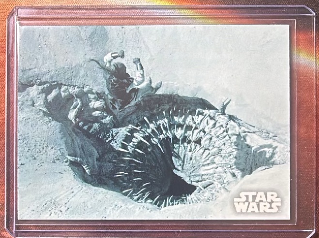 The Pit of Carkoon Base trading card from 2020 Topps 2020 Topps Star Wars Black & White: Return of the Jedi