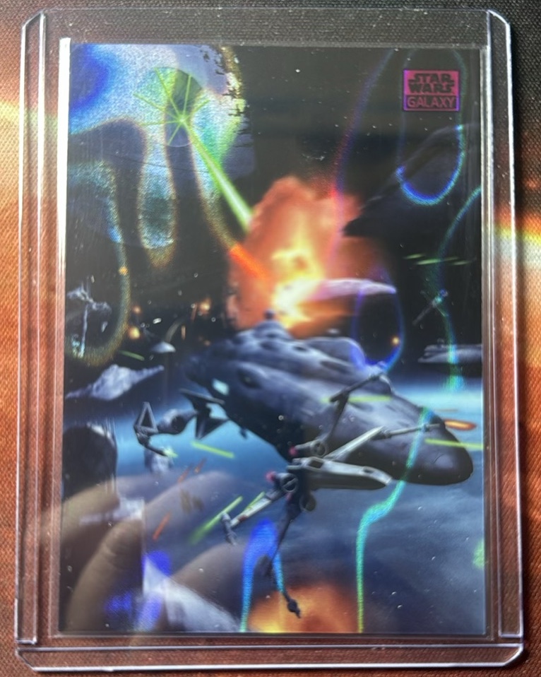 Battle of Endor Magenta Lava Refractor trading card from 2026 Topps 2026 Topps Chrome Star Wars Galaxy