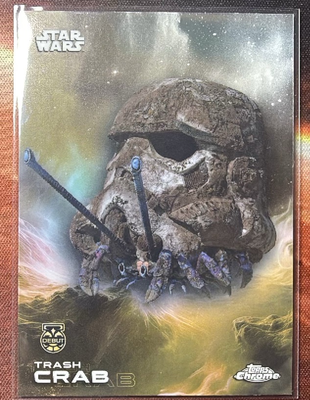 Trash crab DEBUT Base trading card from 2025 Topps 2025 Topps Chrome Star Wars
