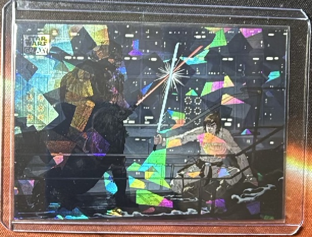 "You Are Beaten" Atomic Refractor Autograph trading card from 2026 Topps 2026 Topps Chrome Star Wars Galaxy