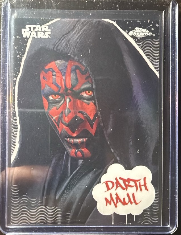 Darth Maul Base trading card from 2025 Topps 2025 Topps Chrome Star Wars