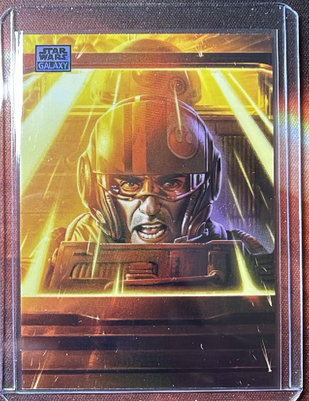 Poe Dameron & BB-8 Refractor trading card from 2026 Topps 2026 Topps Chrome Star Wars Galaxy