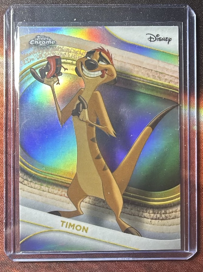 Timon Refractor trading card from 2025 Topps 2025 Topps Chrome Disney