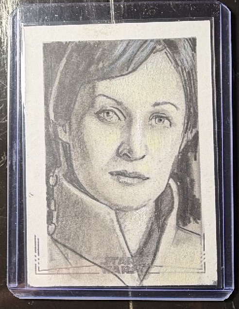 Sketch by Dove McHargue Base trading card from 2025 Topps 2025 Topps Chrome Star Wars Galaxy