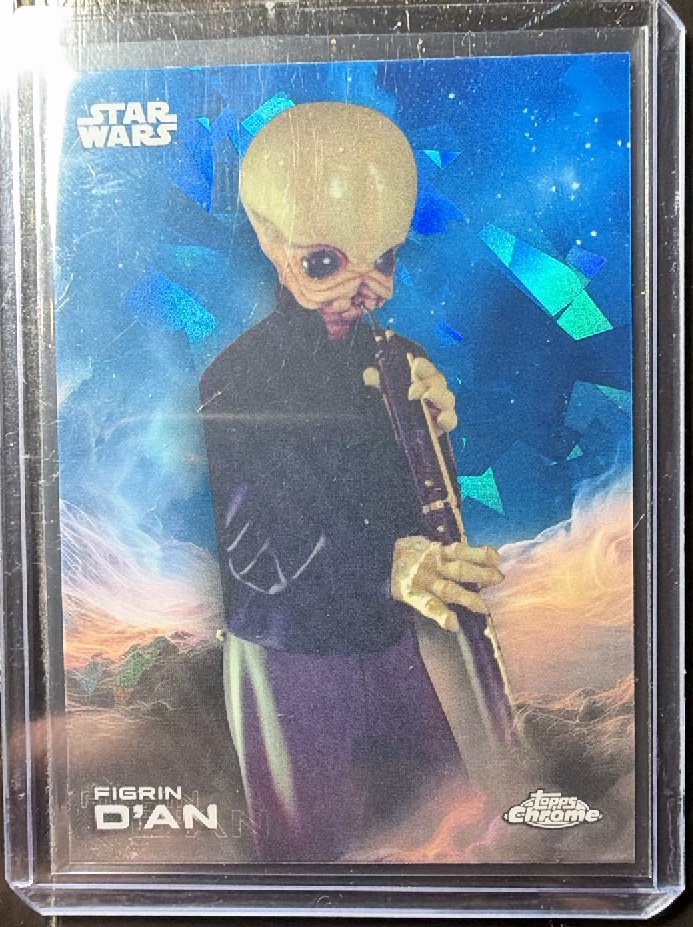 Figrin D'an Base trading card from 2025 Topps 2025 Topps Chrome Sapphire Star Wars
