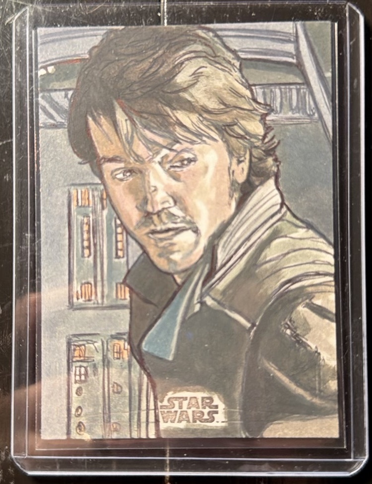 Sketch by Lee Lightfoot Sketch Card (Artist) trading card from 2025 Topps 2025 Topps Chrome Star Wars Galaxy