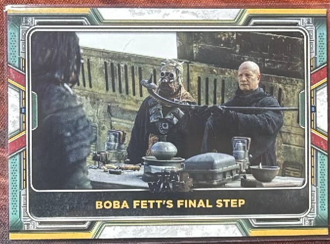 Boba Fett's Final Step Base trading card from 2022 Topps 2022 Topps Star Wars: The Book of Boba Fett