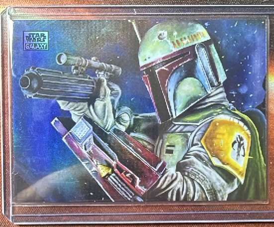 Boba Fett Refractor trading card from 2026 Topps 2026 Topps Chrome Star Wars Galaxy
