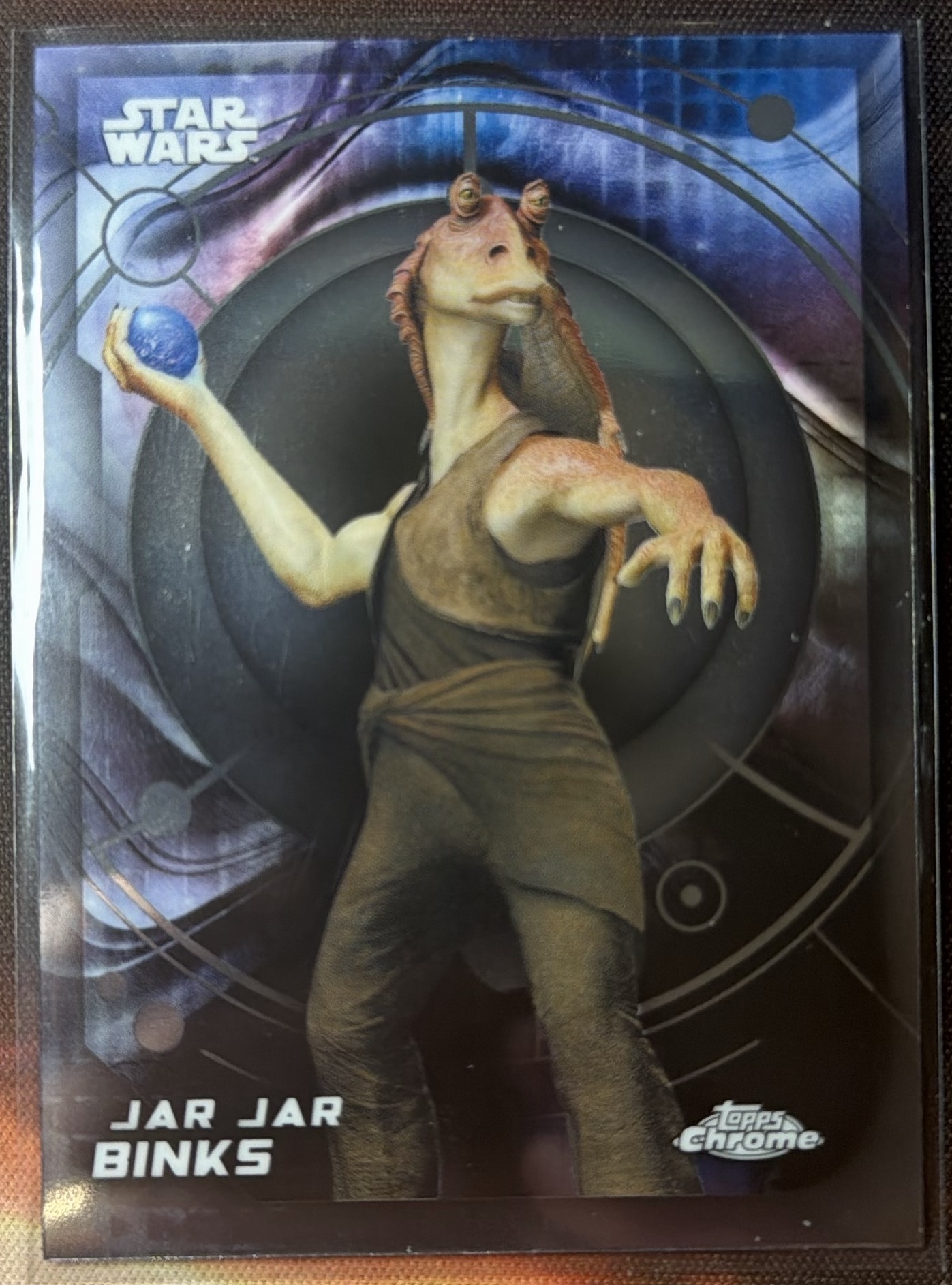 Jar Jar Binks Base trading card from 2026 Topps Topps Chrome Star Wars