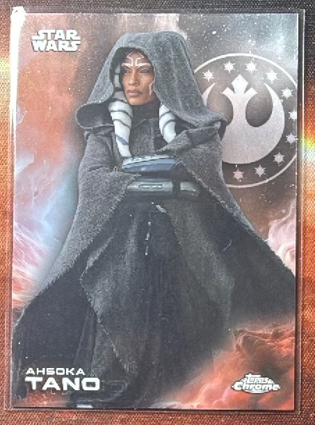 Ahsoka Tano Base trading card from 2025 Topps 2025 Topps Chrome Star Wars