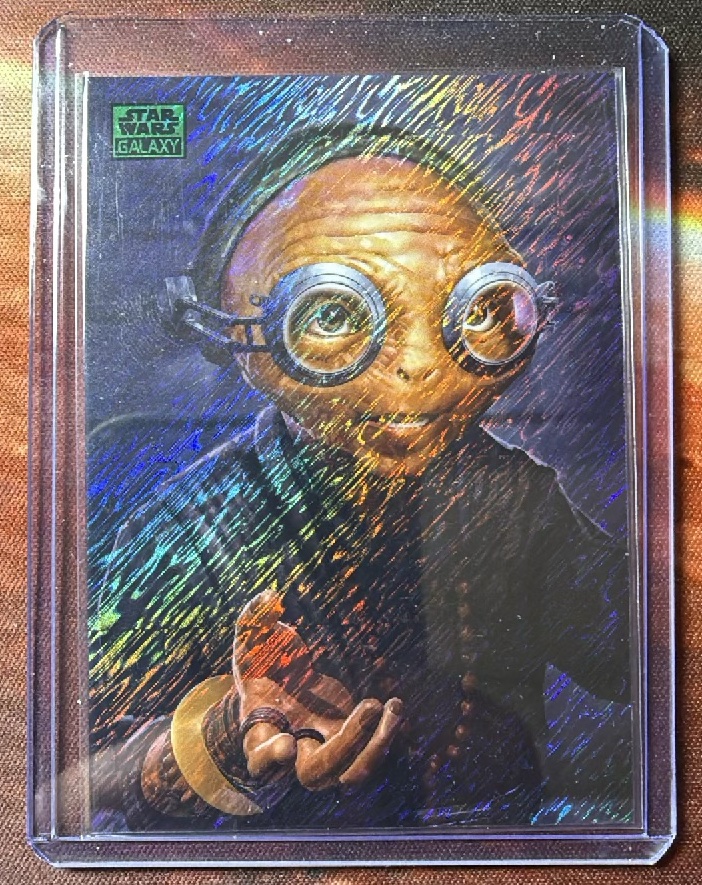 Maz Kanata Green Shimmer Refractor trading card from 2026 Topps 2026 Topps Chrome Star Wars Galaxy