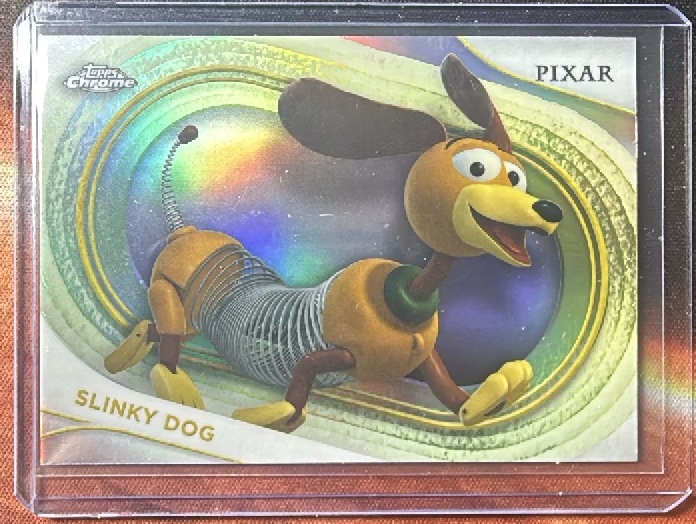 Slinky Dog Refractor trading card from 2025 Topps 2025 Topps Chrome Disney