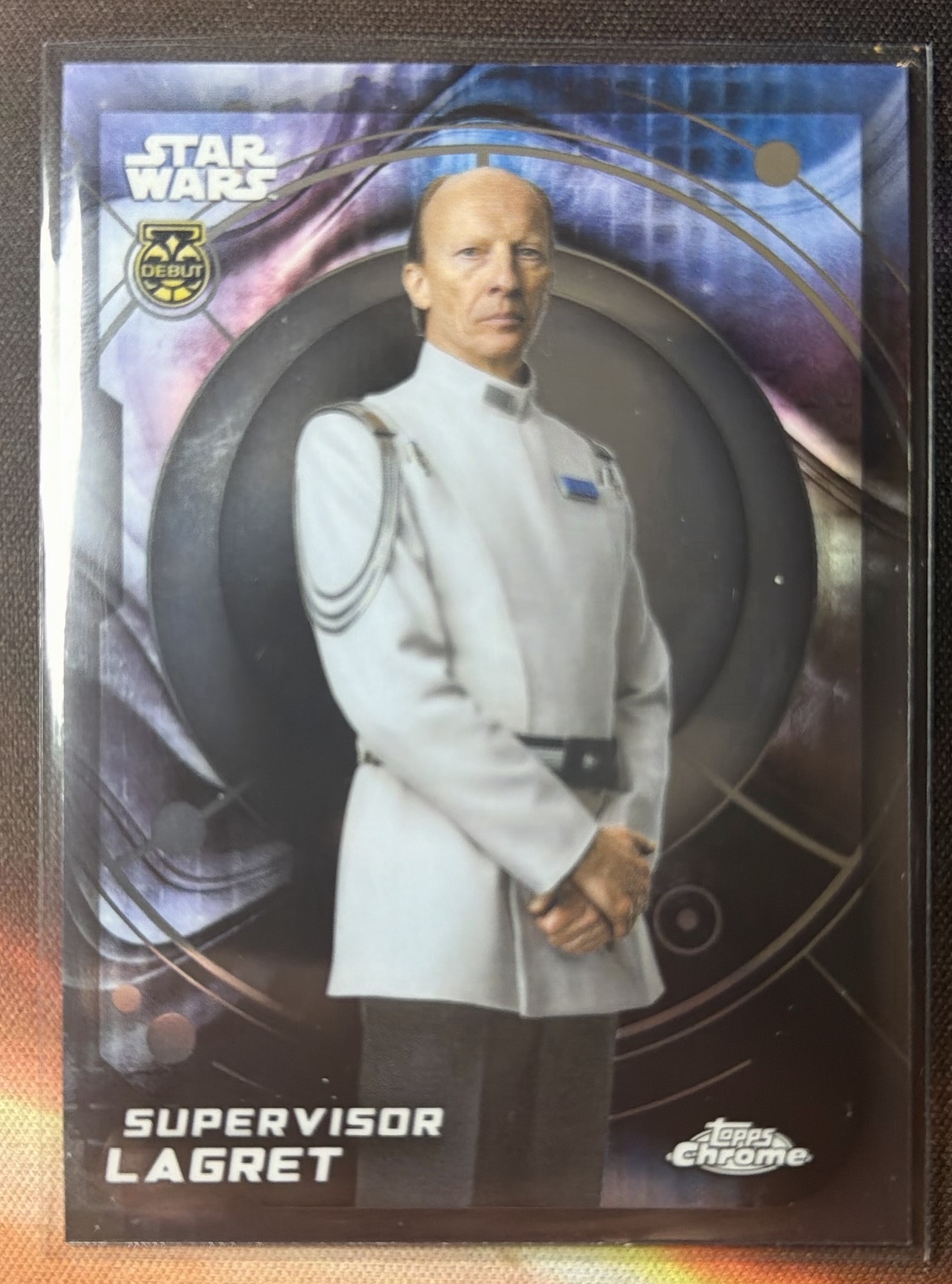 Supervisor Lagret Base trading card from 2026 Topps Topps Chrome Star Wars