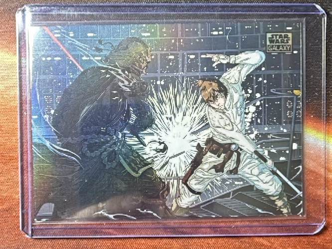 Luke Skywalker Strikes Back Refractor trading card from 2026 Topps 2026 Topps Chrome Star Wars Galaxy