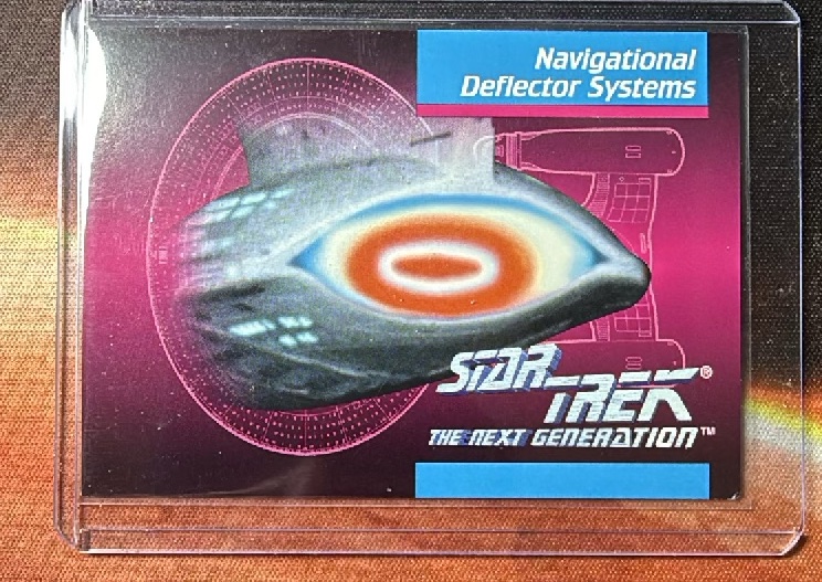 Navigational Deflector Systems Base trading card from 1992 Impel 1992 Impel Star Trek: The Next Generation