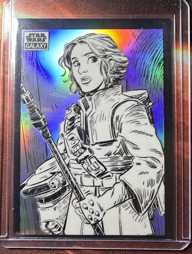 Leia Organa Base trading card from 2022 Topps 2022 Topps Chrome Star Wars Galaxy