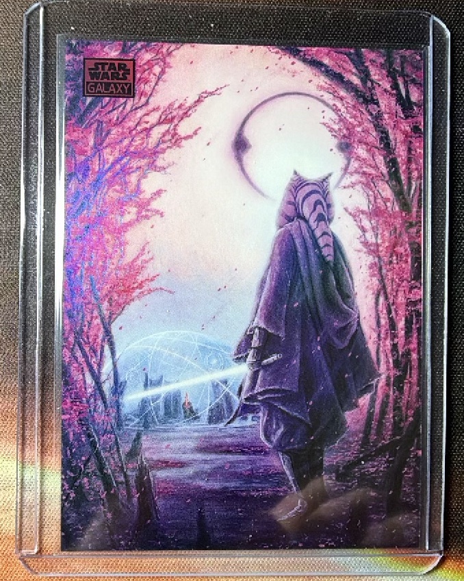 Ahsoka Tano's Path Red Refractor trading card from 2026 Topps 2026 Topps Chrome Star Wars Galaxy