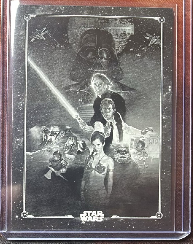 Return of the Jedi Poster Base trading card from 2020 Topps 2020 Topps Star Wars Black & White: Return of the Jedi