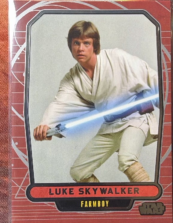 Luke Skywalker Base trading card from 2012 Topps 2012 Topps Star Wars Galactic Files Series 1