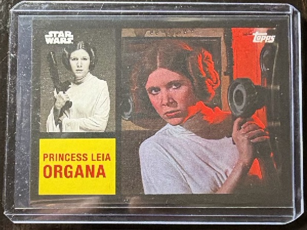 Princess Leia Organa Base trading card from 2024 Topps 2024 Topps Throwback Thursday Star Wars