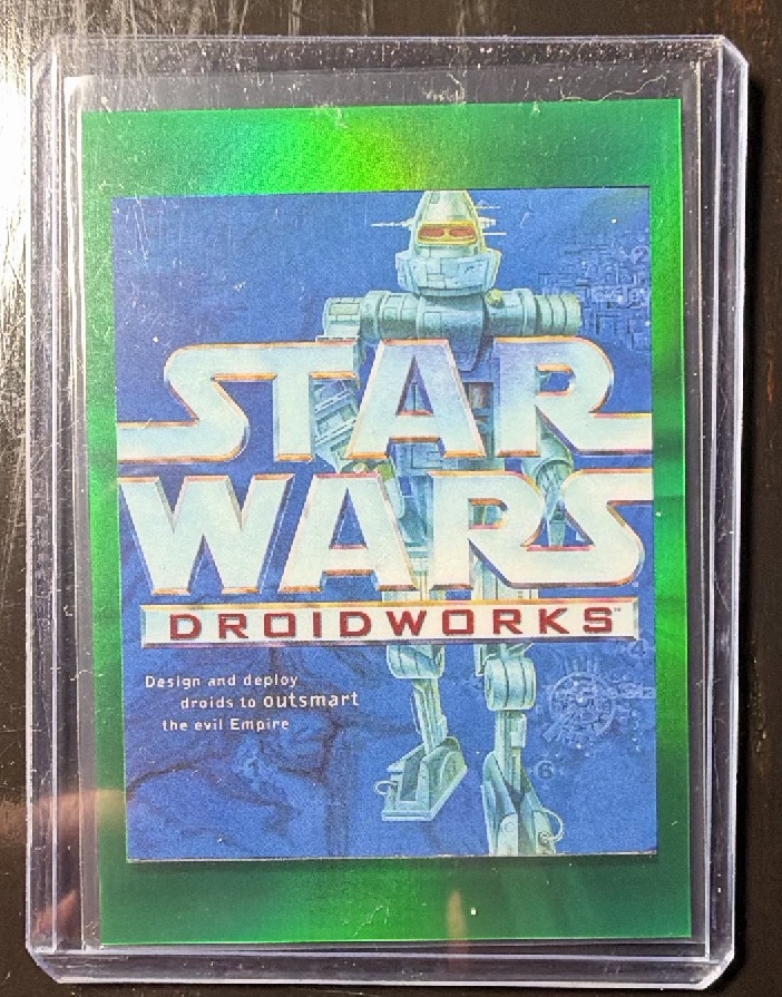 Star Wars: Droidworks Green Refractor trading card from 2022 Topps 2022 Topps Chrome Star Wars Galaxy