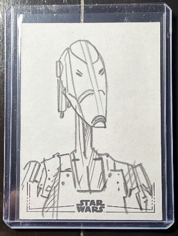Sketch by Dan Cooney Sketch Card (Artist) trading card from 2025 Topps 2025 Topps Chrome Star Wars Galaxy