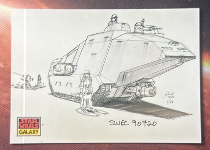 The All-Terrain Armored Transport Base trading card from 1993 Topps Star Wars Galaxy Series 1