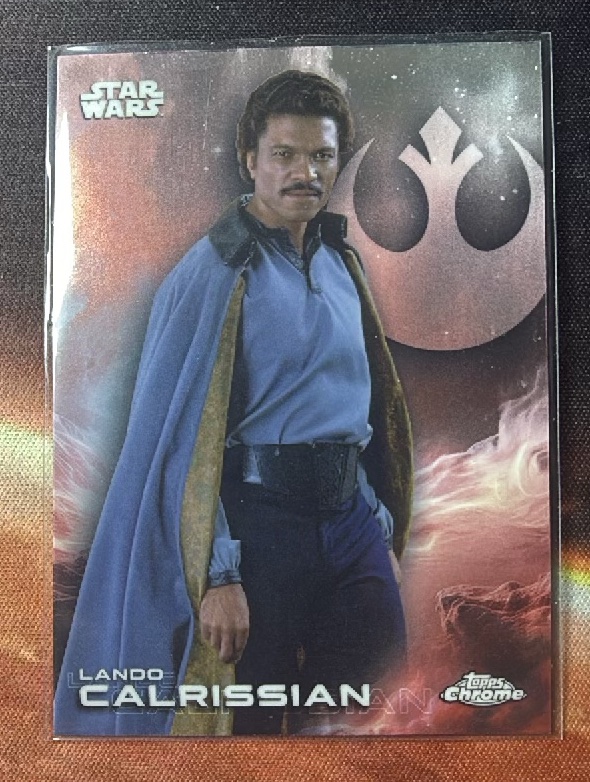 Lando Calrissian Base trading card from 2025 Topps 2025 Topps Chrome Star Wars