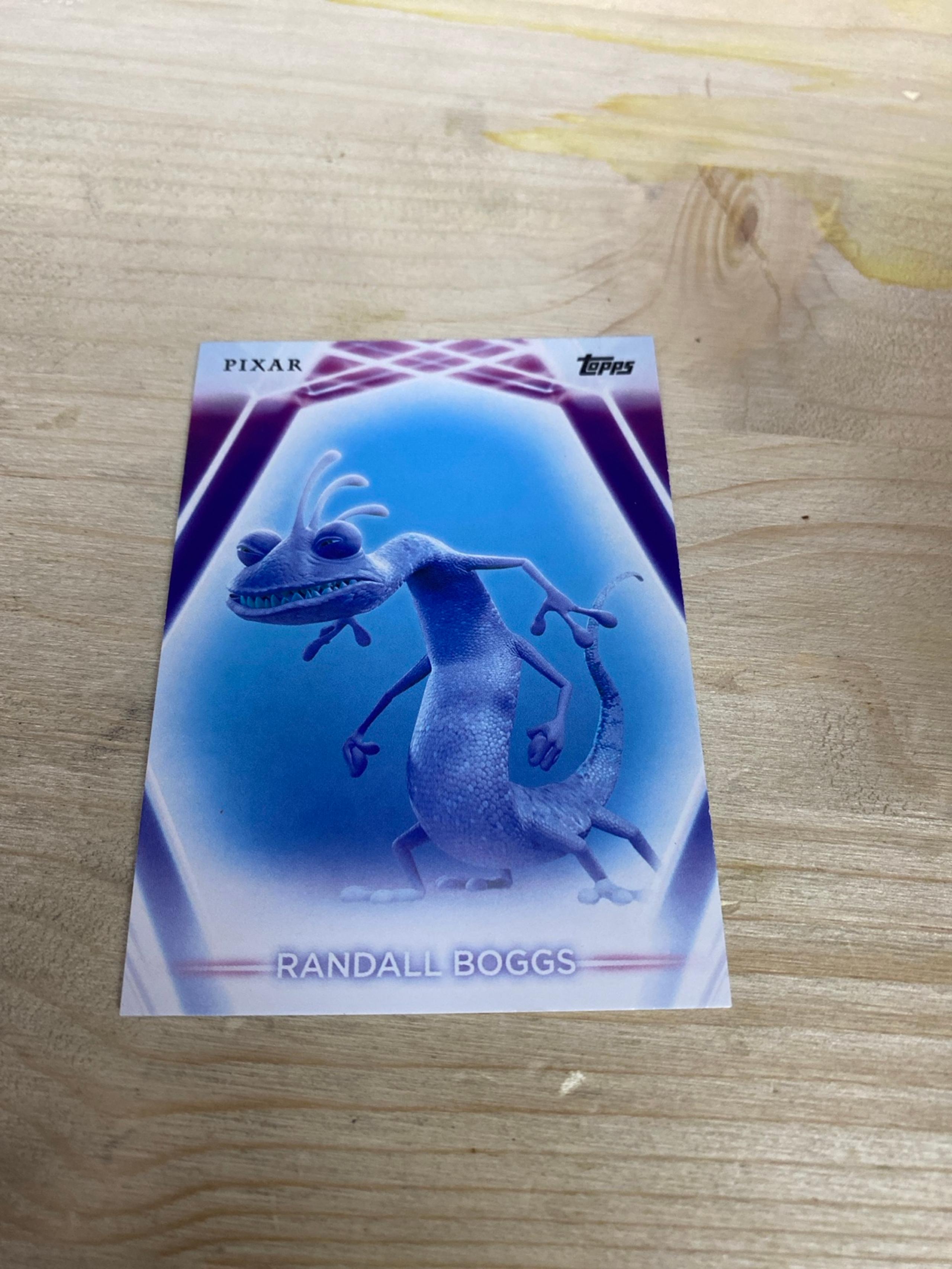 Randall Boggs Gold trading card from 2026 Topps 2026 Topps Disney Neon