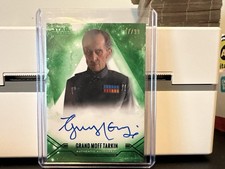 Grand Moff Tarkin Green trading card from 2025 Topps Star Wars Smugglers Outpost