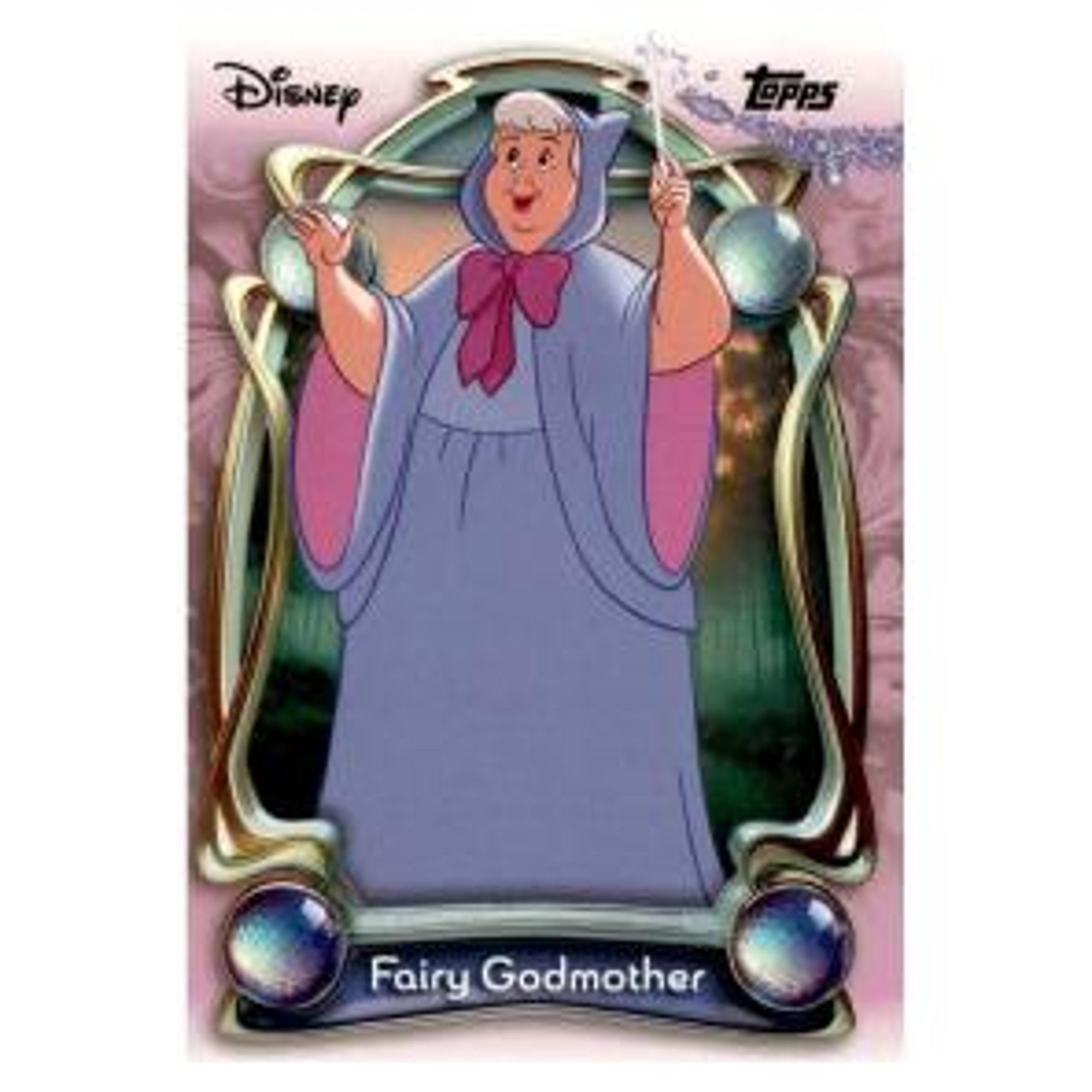 Fairy Godmother Black Sparkle /10 trading card from 2025 Topps 2025 Topps Disney Wonder