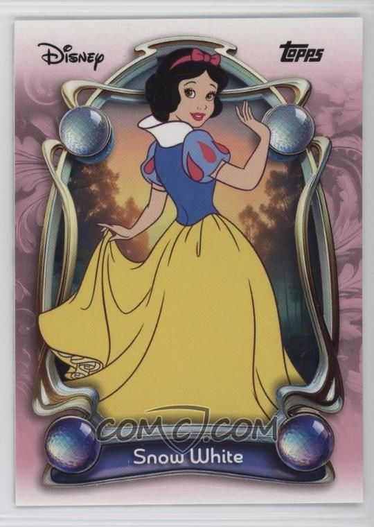 Snow White PrincessFractor 1/1 trading card from 2025 Topps 2025 Topps Disney Wonder