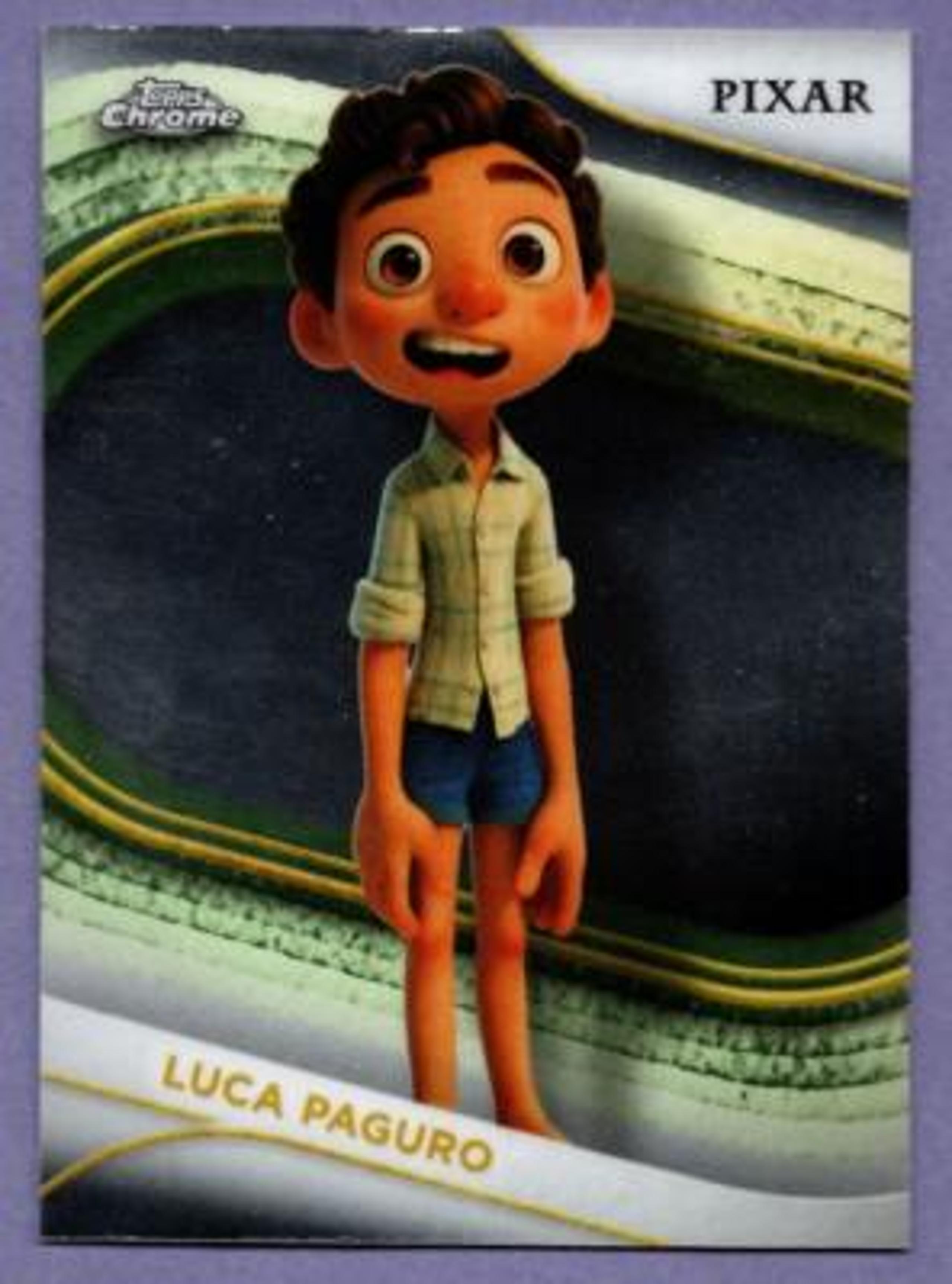 Luca Paguro Black Spaghetti-Fractor /10 trading card from 2025 Topps 2025 Topps Chrome Disney