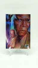 Mace Windu Refractor trading card from 2021 Topps 2021 Topps Chrome Star Wars Galaxy