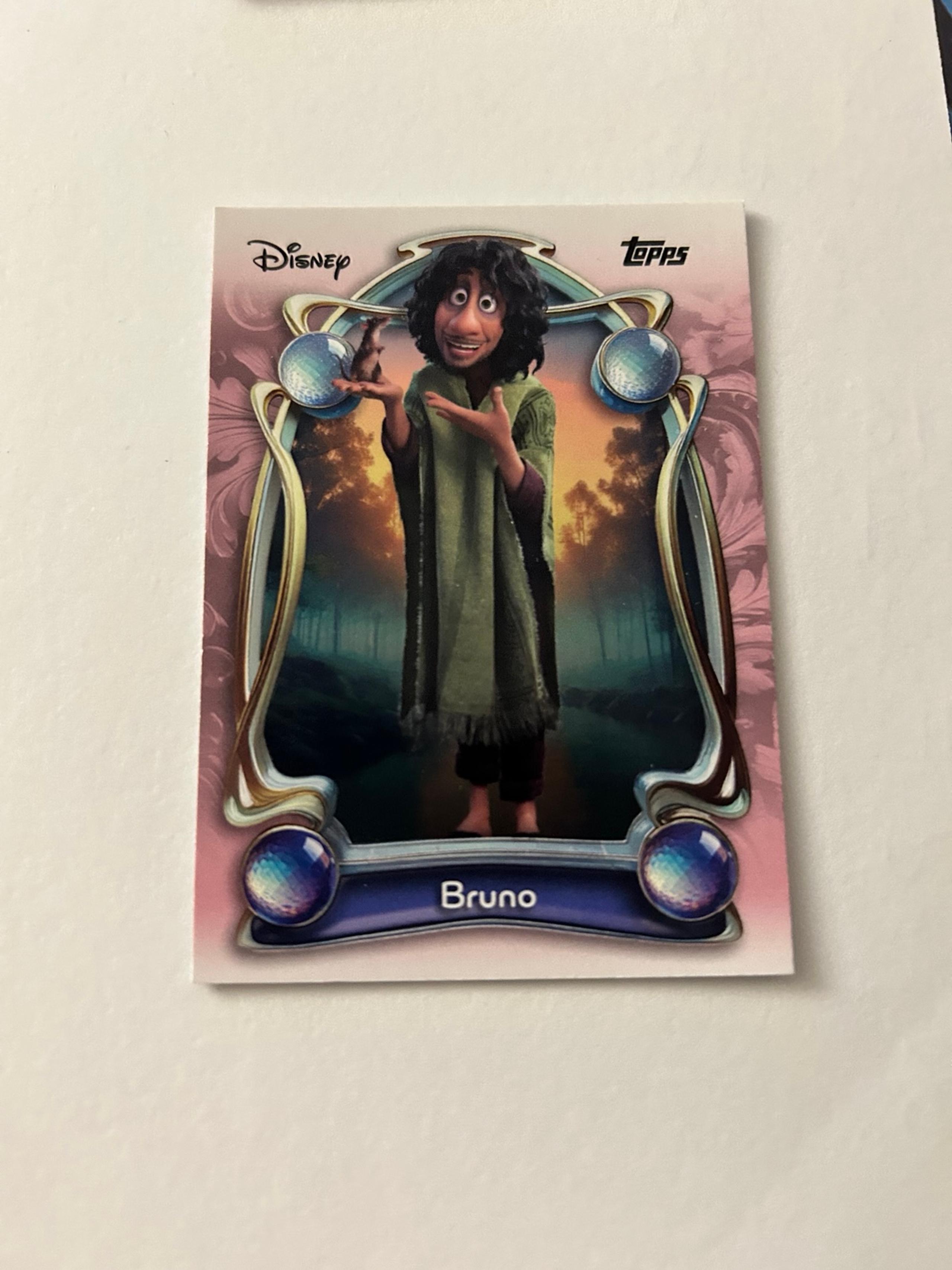 Bruno Black Sparkle /10 trading card from 2025 Topps 2025 Topps Disney Wonder