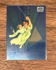 Leap of Faith Base trading card from 2021 Topps 2021 Topps Chrome Star Wars Galaxy