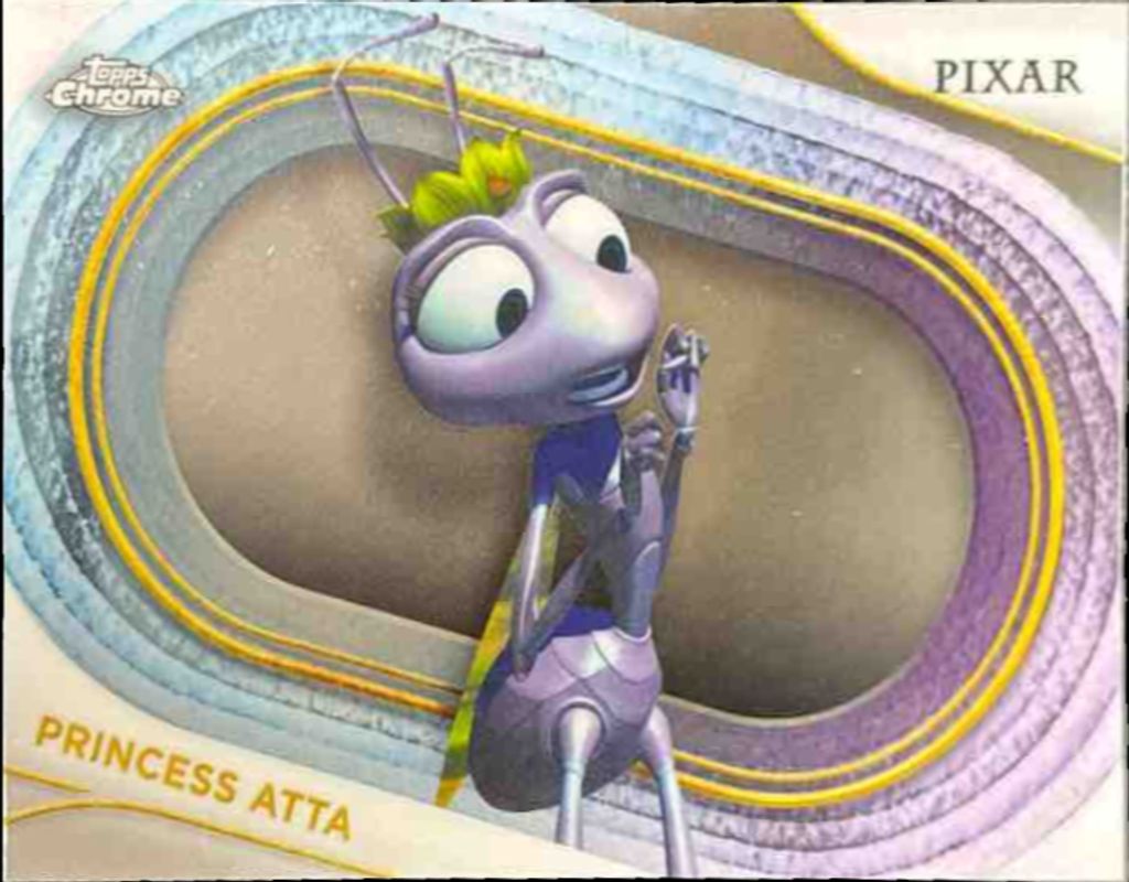 Princess Atta Wave Gold Etch trading card from 2025 Topps 2025 Pixar Gold